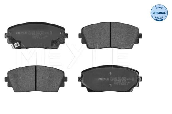 MEYLE Jeu plaquettes frein 0252536516 avant MANDO 110,2x47,6 mm 16 mm