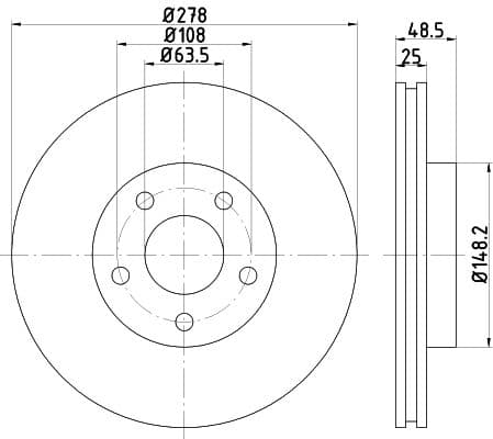 composant de frein HELLA 8DD355128-461