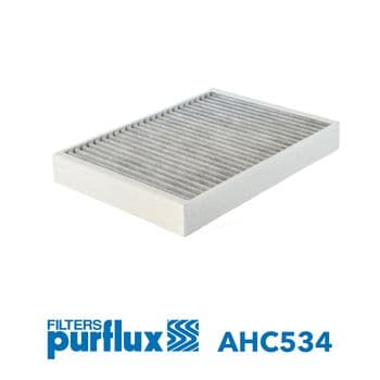 PURFLUX Innenraumfilter Aktivkohlefilter Länge 334 mm Höhe 42 mm AHC534
