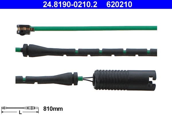 ATE Warnkontakt Bremsbelagverschleiss 24.8190-0210.2 810 mm Scheibenbremse