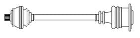 METELLI 17-1307 Antriebswelle 458,3 mm Radverzahnung 42 ABS 45 Gewinde M16 x 1,5