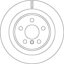 TRW disque de frein DF6755 ventilé diamètre 300 épaisseur 20 mm 5 trous