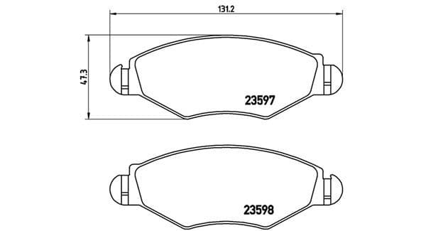 MAGNETI MARELLI Jeu plaquettes frein 363700461063 BOSCH 131,2x47,3 mm 18 mm