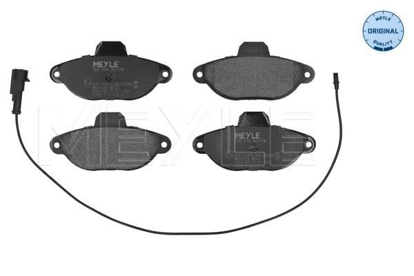 MEYLE Bremsbeläge 00252143617/W vorne 115x55,4 Stärke 17 mm mit Warnkontakt