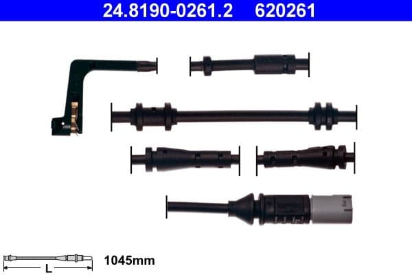 ATE Warnkontakt Bremsbelagverschleiss 24.8190-0261.2 1.045 mm Scheibenbremse