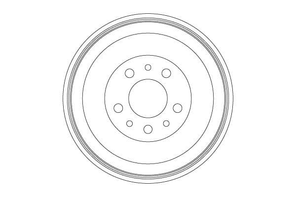 TRW DB4563 Tambour de frein 228 mm 5 trous