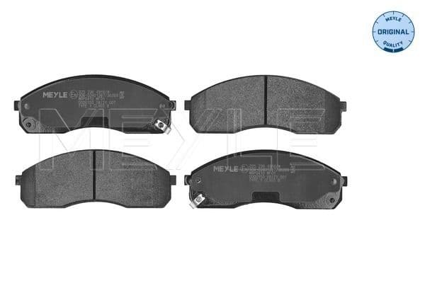MEYLE plaquettes de frein 00252364916/W avant 154,2x56,2 épaisseur 16,2 mm avec témoin sonore