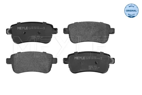 MEYLE Bremsbeläge 0252482015 hinten 106x45,3 Stärke 15,7 mm für Warnkontakt