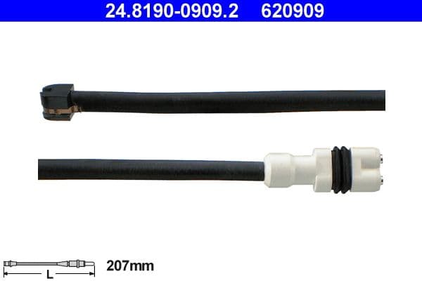 Ate Contatto Segnalazione, Usura Past. Freno/Mat. D'Attrito 24.8190-0909.2