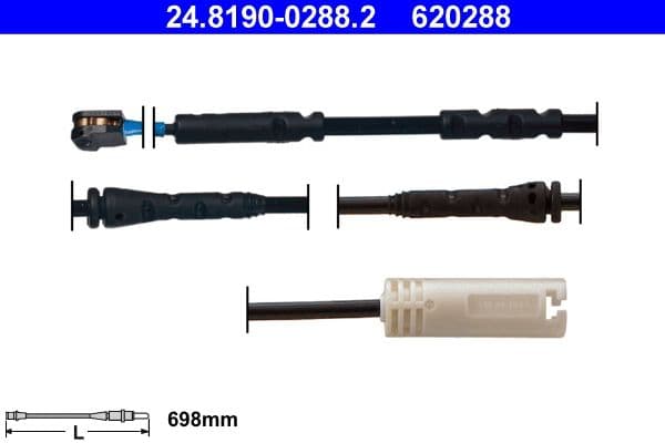 Ate Contatto Segnalazione, Usura Past. Freno/Mat. D'Attrito 24.8190-0288.2