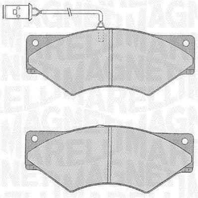MAGNETI MARELLI plaquettes de frein 363916060547 avec témoin