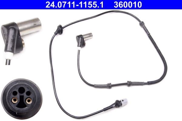 ATE 24.0711-1155.1 capteur ABS roue câble 1.295 mm