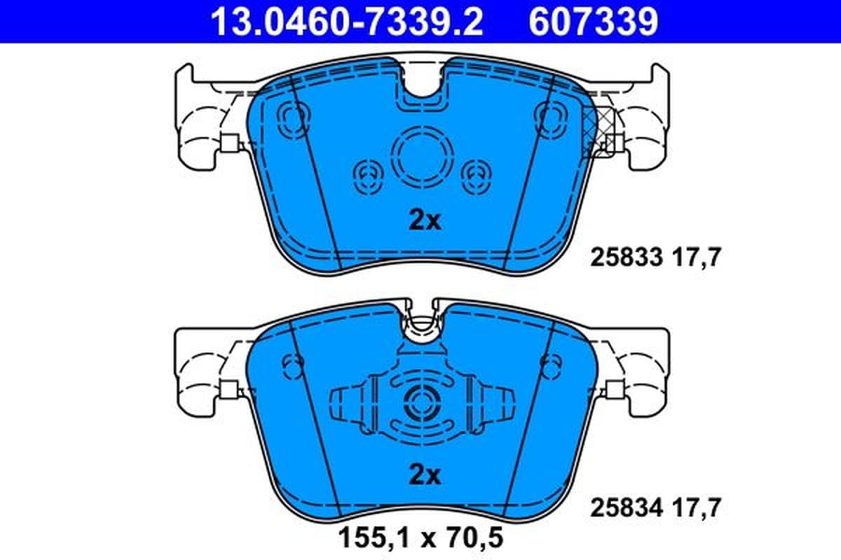 ATE composant de frein ATE13.0460-7339.2
