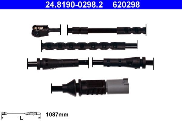 ATE Warnkontakt Bremsbelagverschleiss 24.8190-0298.2 1.087 mm Scheibenbremse