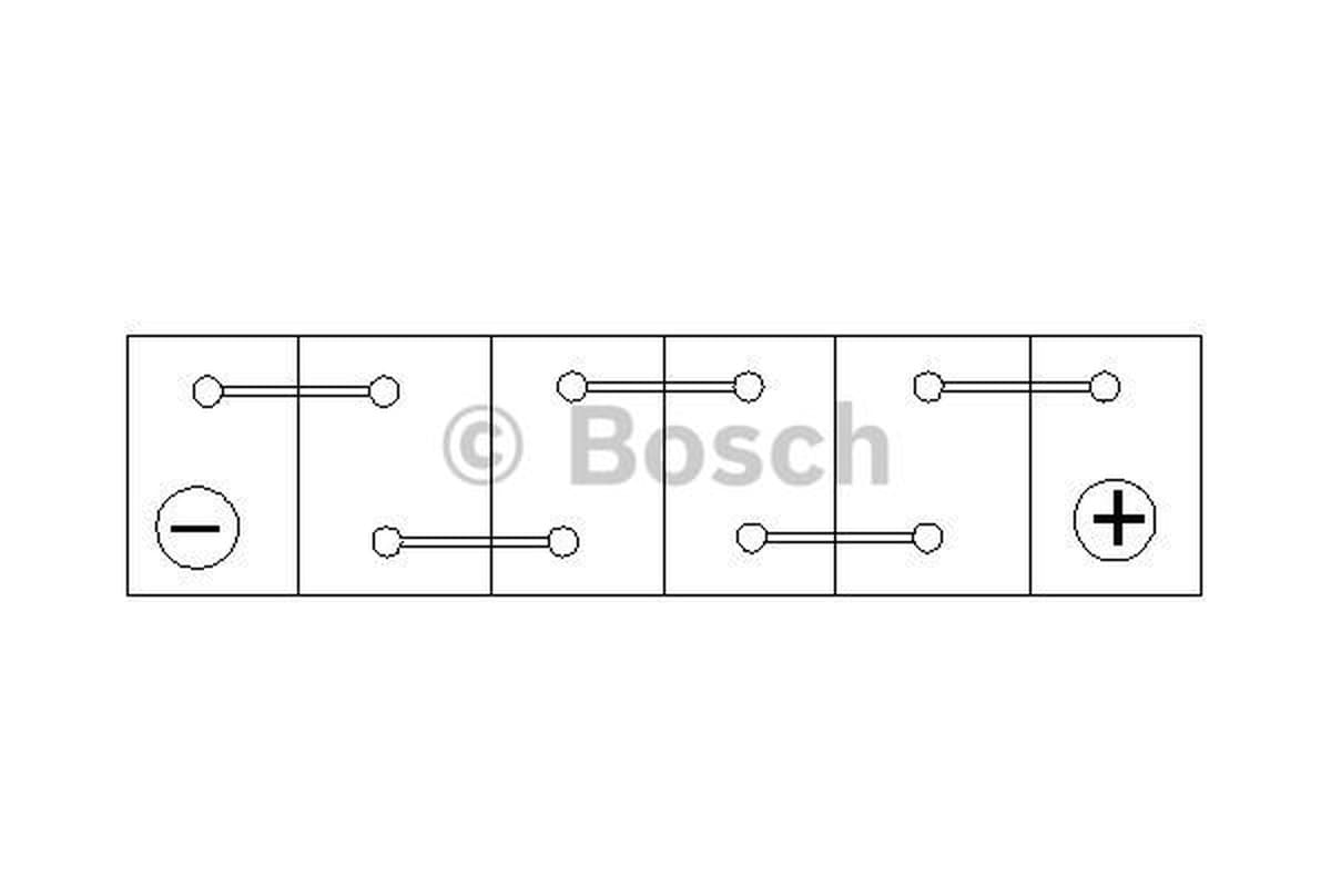 BOSCH 0092S40240 Starterbatterie 12V 60Ah 540A Blei-Säure Polanordnung 0 Abmessungen 232x173x225 mm