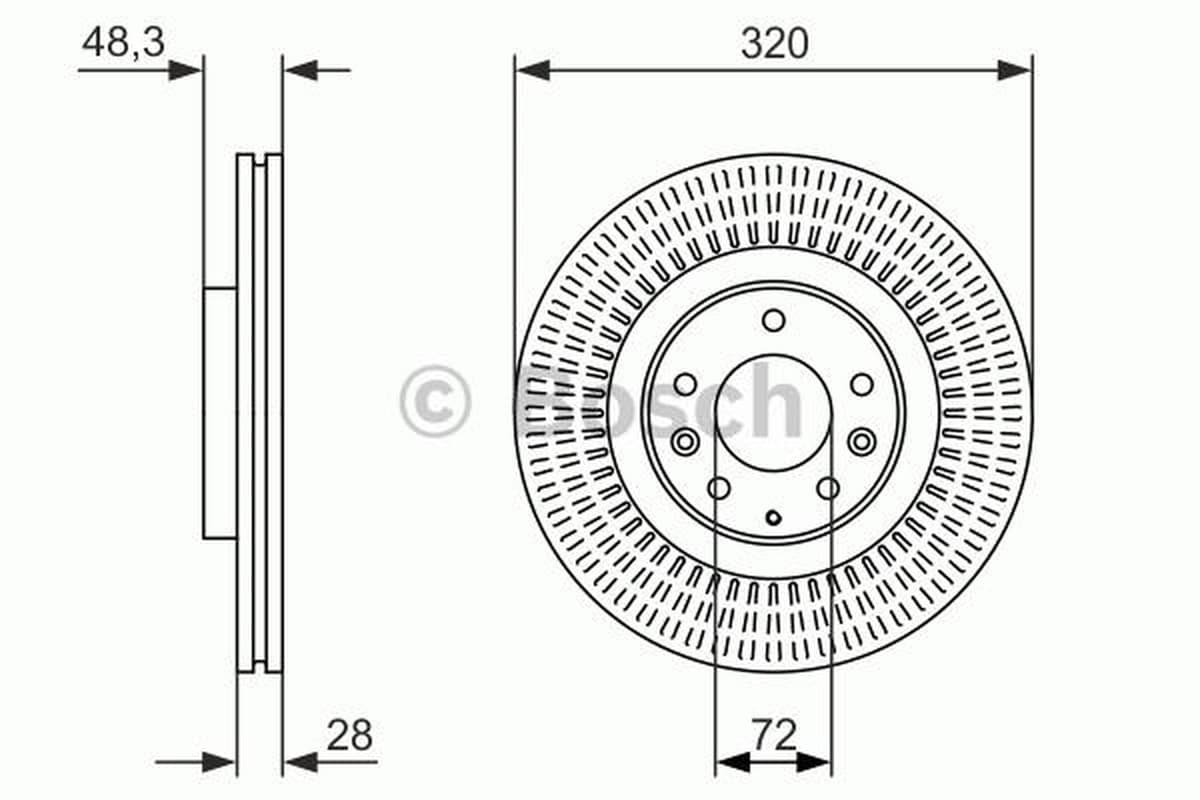 Bosch Disco Freno 986479795