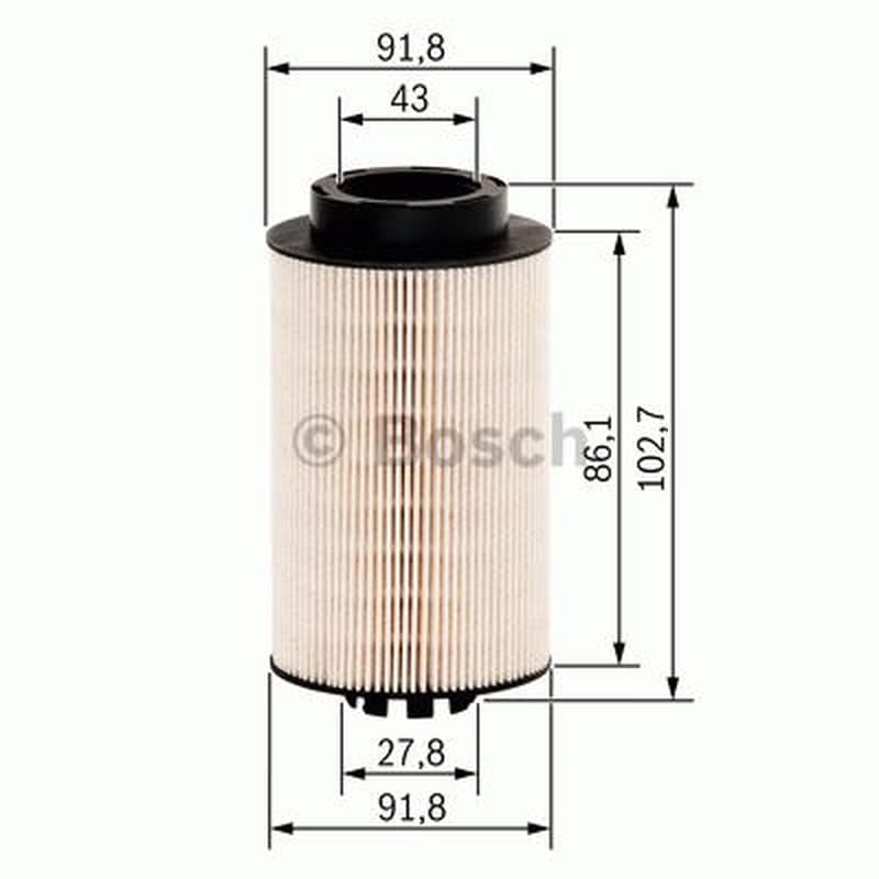BOSCH Kraftstofffilter 1457431707 Filtereinsatz