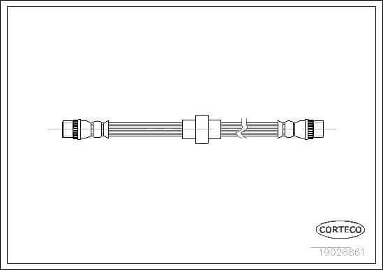 CORTECO composant de frein essieu arrière longueur 430 mm 19026861