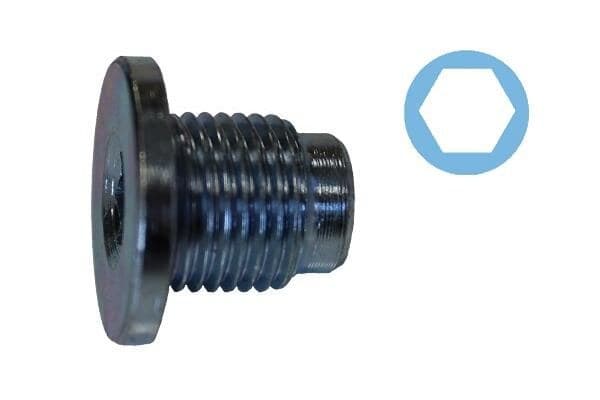 CORTECO 220135S vis de fermeture pour carter d'huile filetage M 16 x 1,50 x 17 ouverture de clé 8 mm longueur