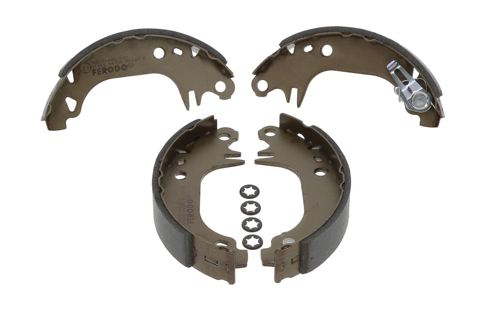 FERODO Jeu de machoires de frein FSB188 diamètre 180 mm 32 mm E490R01136/153 avec accessoires