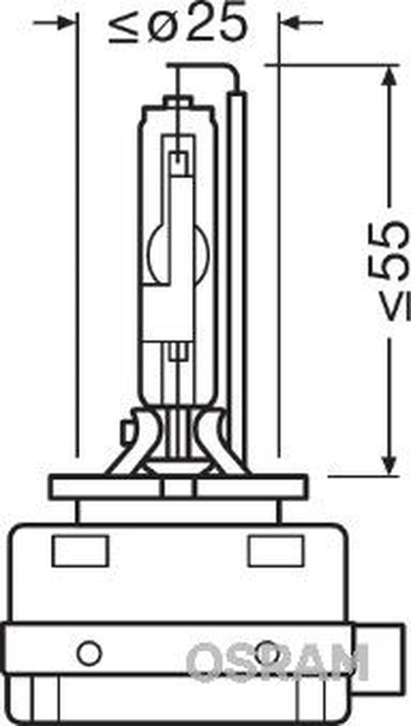 OSRAM 66350 Lampe fuer den Fernscheinwerfer D3R 42V