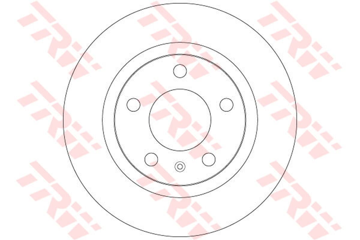 TRW disque de frein DF6339 plein diamètre 264 épaisseur 10 mm 5 trous