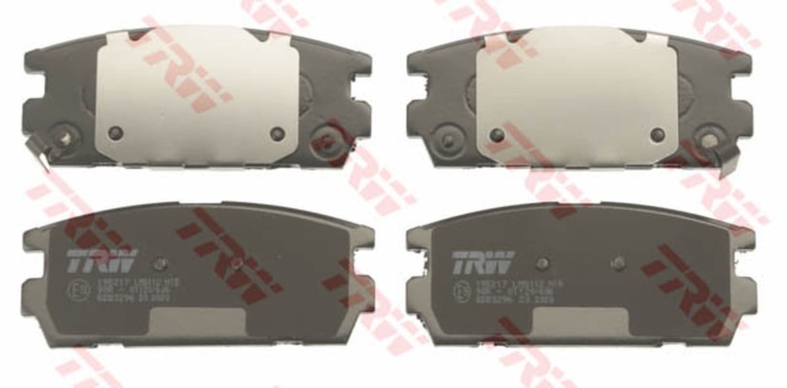 TRW Bremsbeläge GDB3296 110,6x45,5 Stärke 16,2 mm mit akustischer Warnung