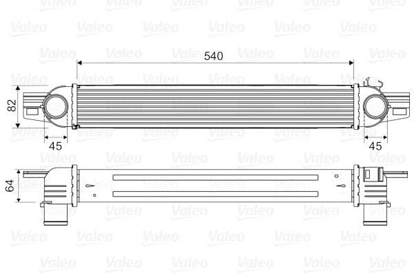 VALEO 818545 Ladeluftkühler Turboluft