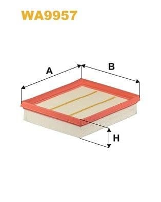 WIX FILTERS WA9957 filtre à air admission moteur