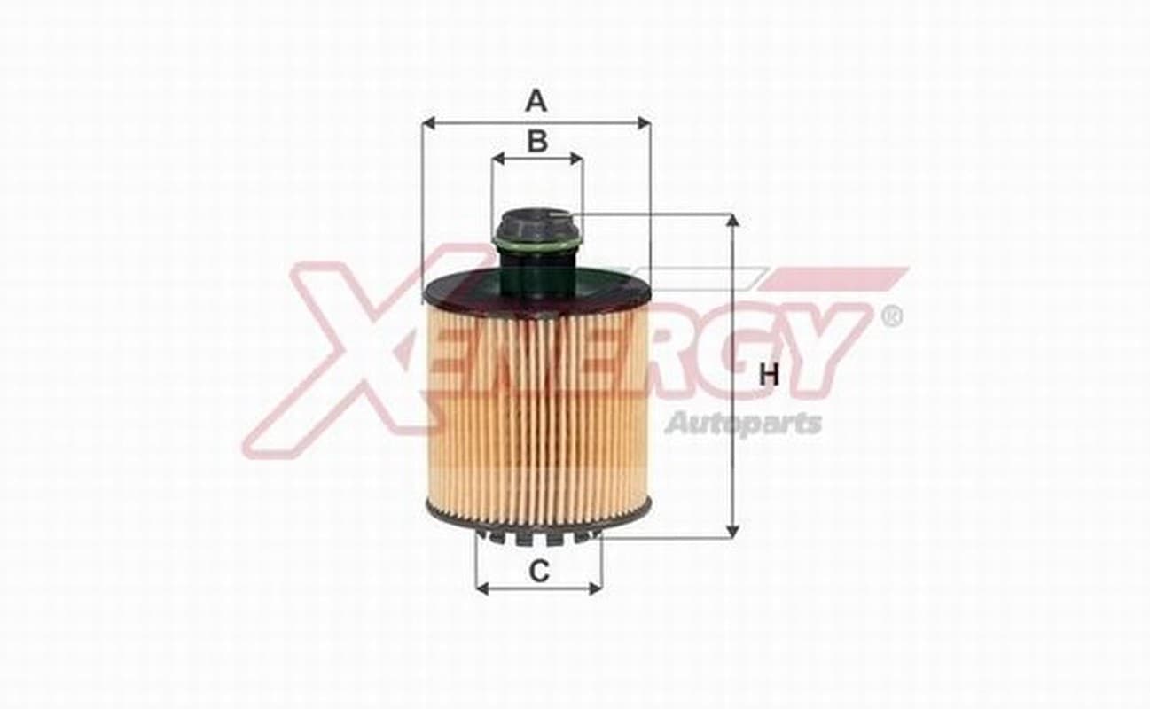 AP XENERGY Ölfilter X1596826 Filtereinsatz Durchmesser 66 Höhe 95 mm