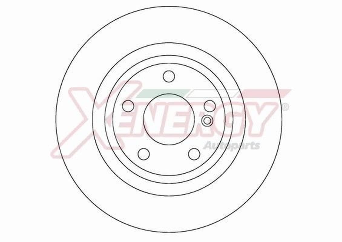 AP XENERGY disque de frein X601480 plein diamètre 295 épaisseur 10 mm 5 trous