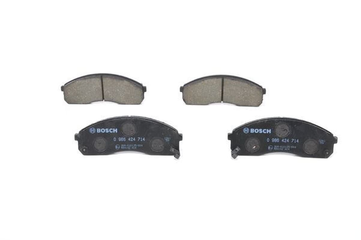 BOSCH Bremsbeläge 0986424714 154,7x56,2 Stärke 17 mm mit akustischer Warnung