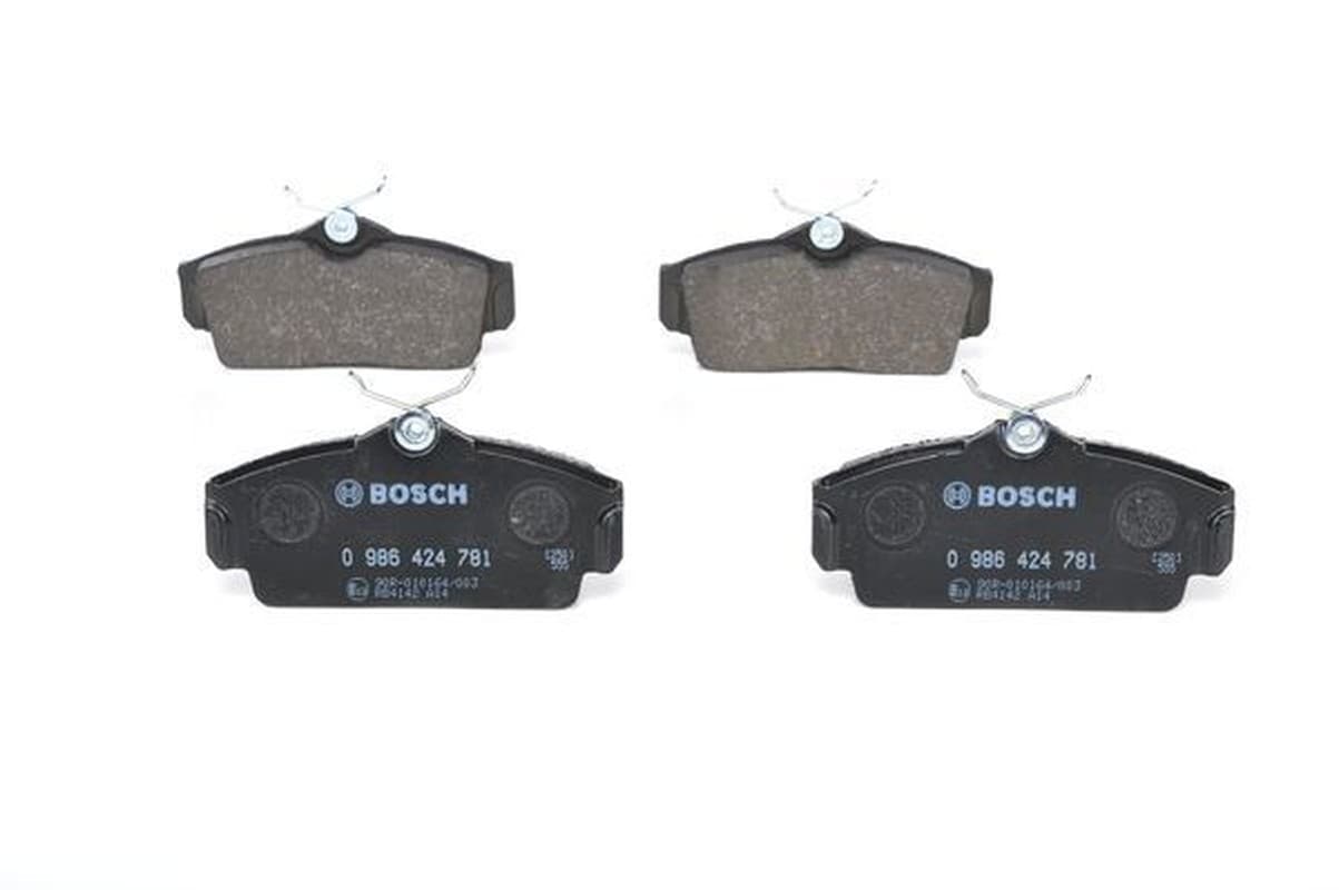 BOSCH plaquettes de frein 0986424781 124,3x57,1 épaisseur 16,5 mm