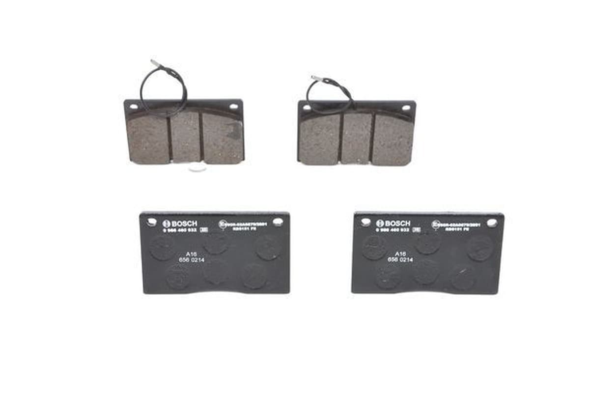 BOSCH Bremsbeläge 0986460932 119,8x71 Stärke 15,6 mm mit Warnkontakt
