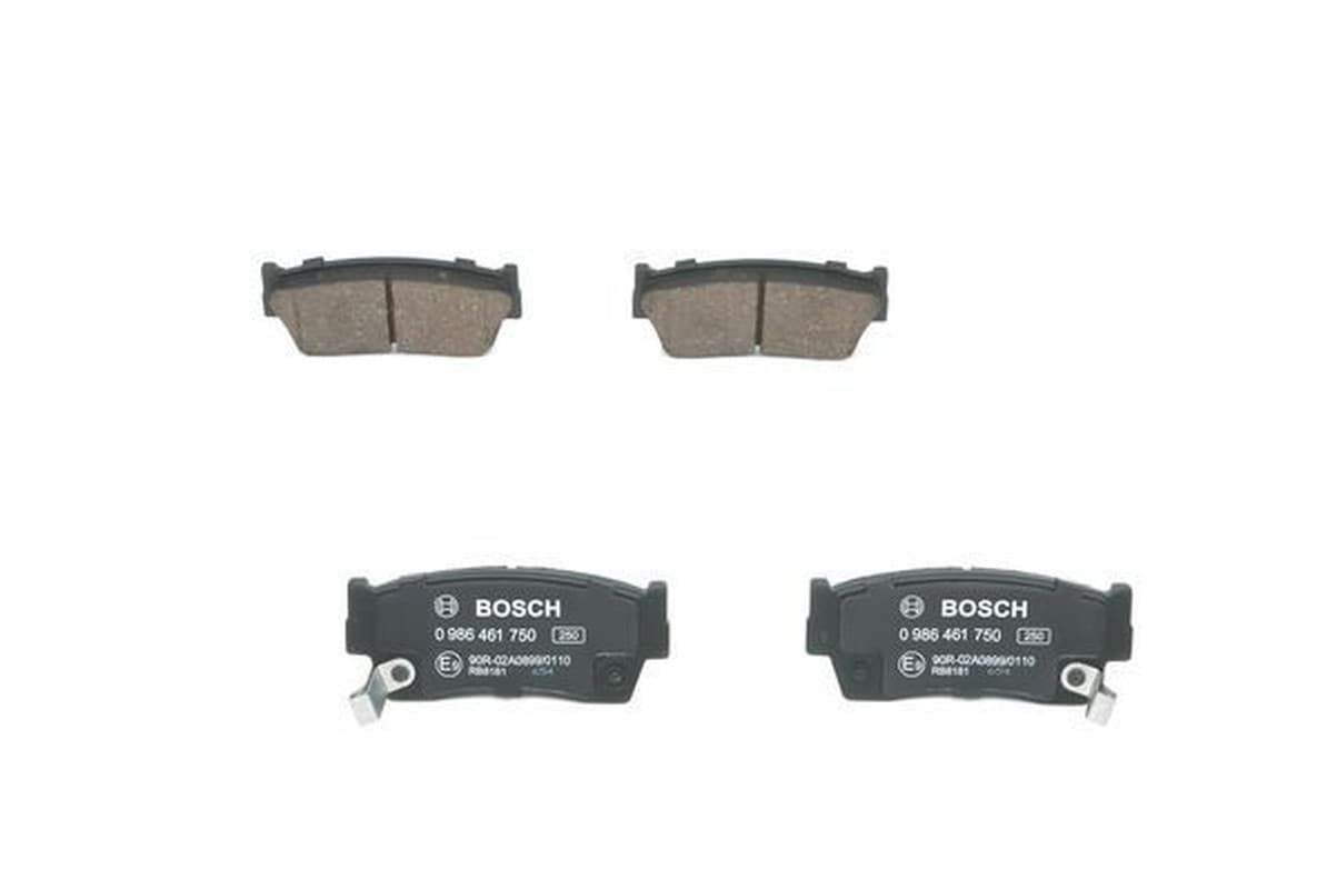 BOSCH plaquettes de frein 0986461750 103,6x43,6 épaisseur 14,8 mm avec témoin sonore