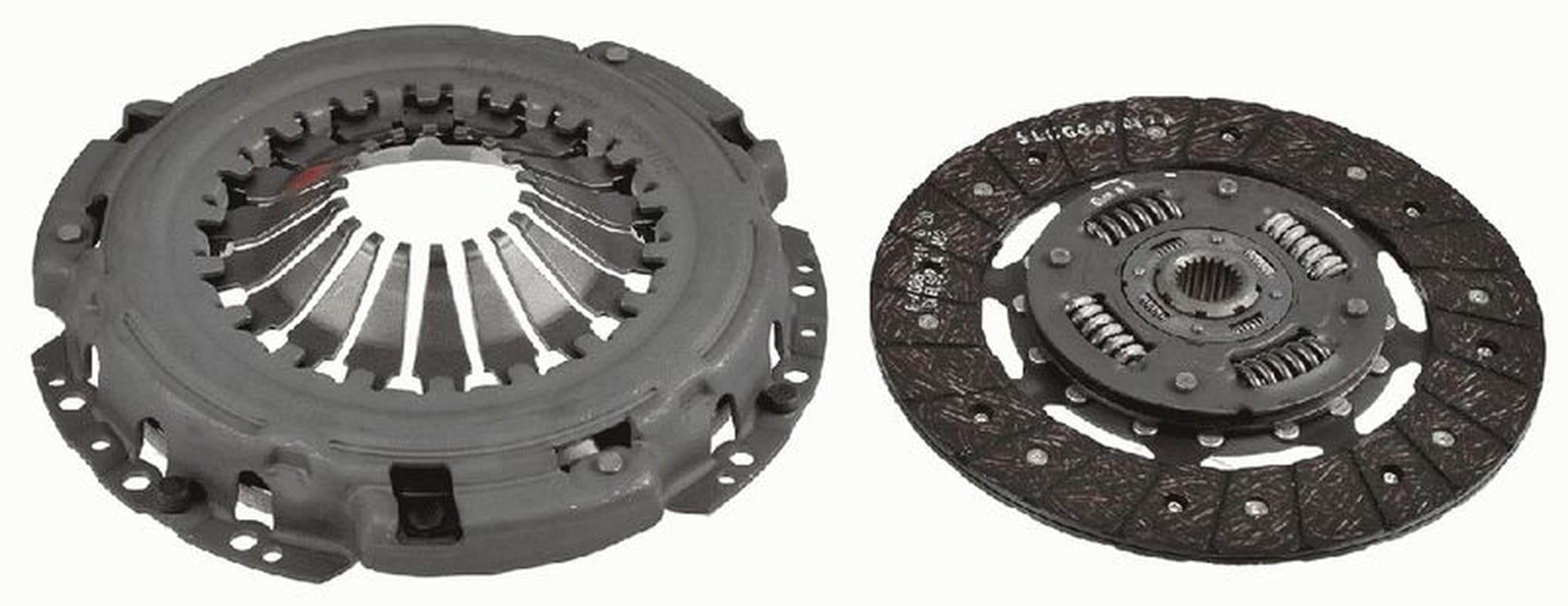 SACHS kit d'embrayage 3000951538 diamètre 242 mm 21 dents avec sans butée