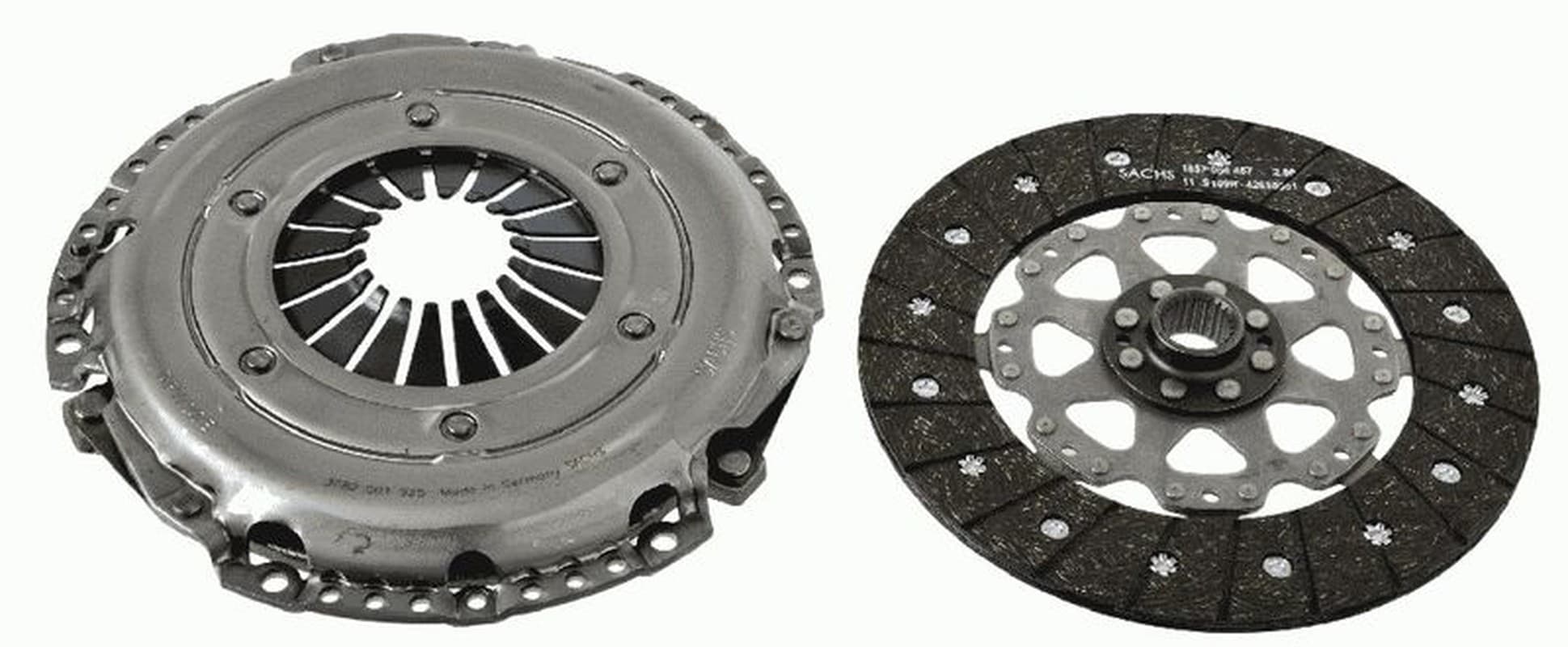 SACHS Kupplungssatz 3000970045 Durchmesser 240 mm 23 Zähne mit ohne Ausrücklager