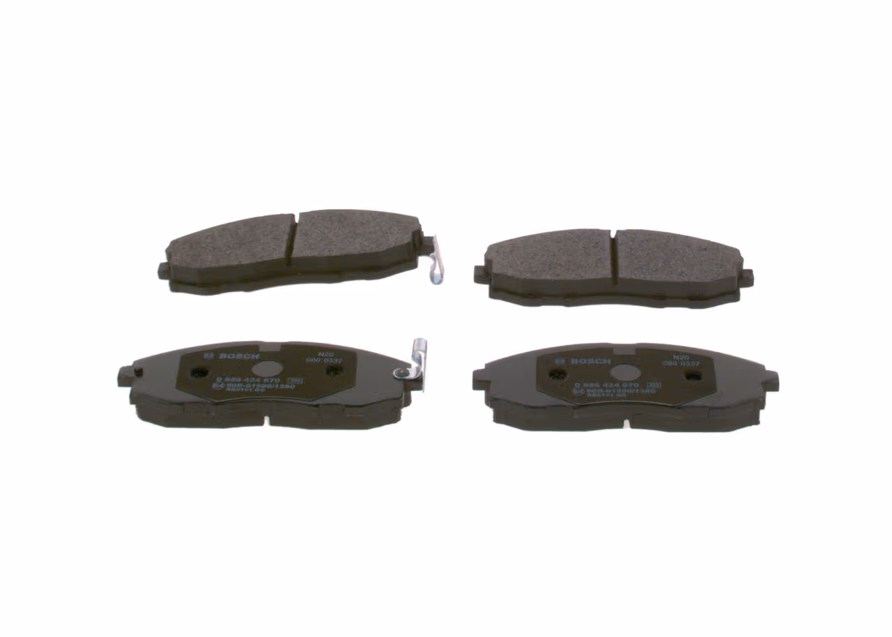 BOSCH plaquettes de frein 0986424670 147,3x54 épaisseur 17 mm avec témoin sonore