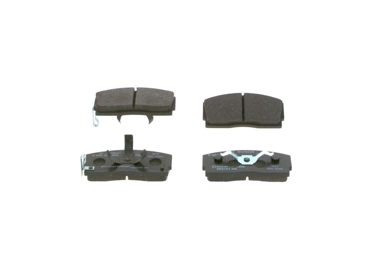 BOSCH Bremsbeläge 0986493390 47,1x102,9 Stärke 14 mm mit Warnkontakt