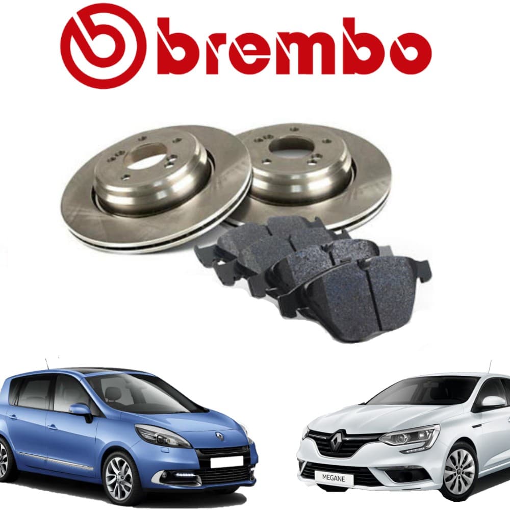 Brembo Bremsscheiben- und Bremsbelagsatz vorne Renault Scenic, Megane, Laguna