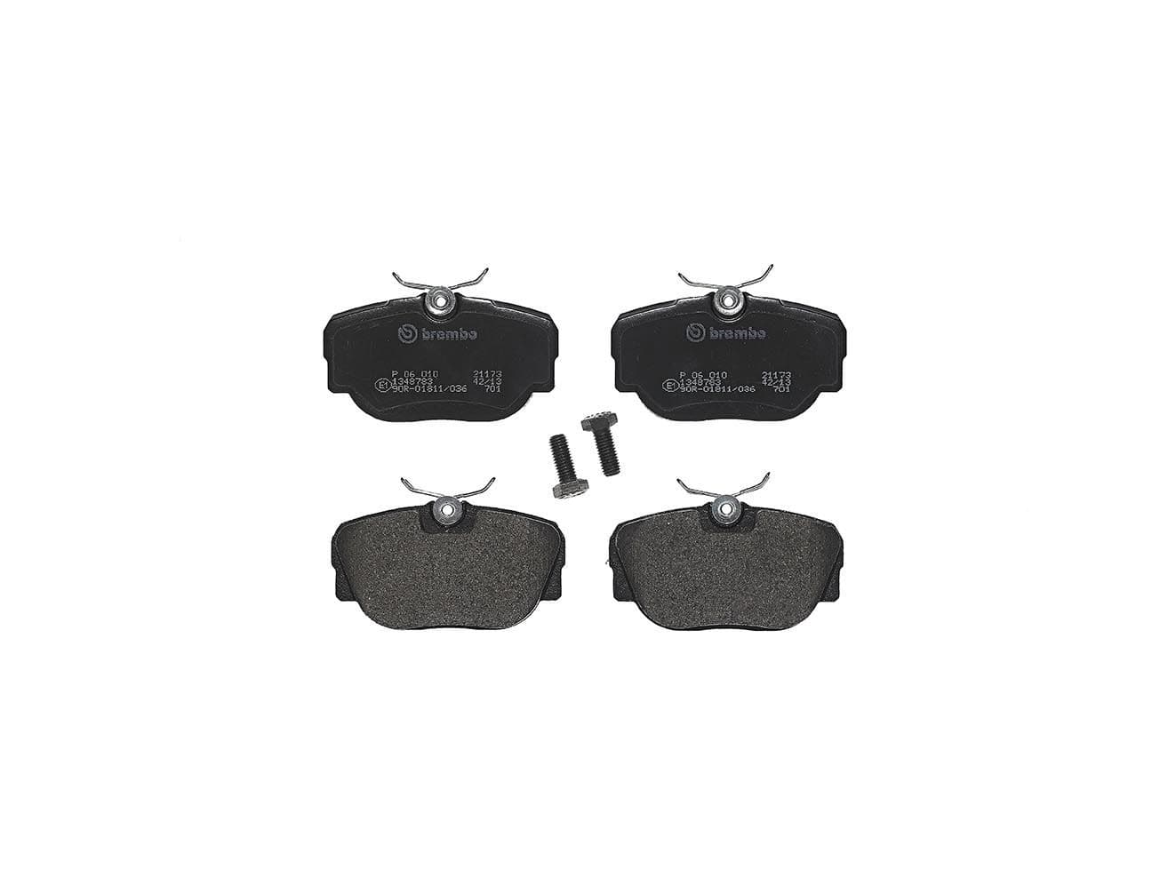 BREMBO plaquettes de frein P06010 94,7x51 épaisseur 17 mm prévu témoin