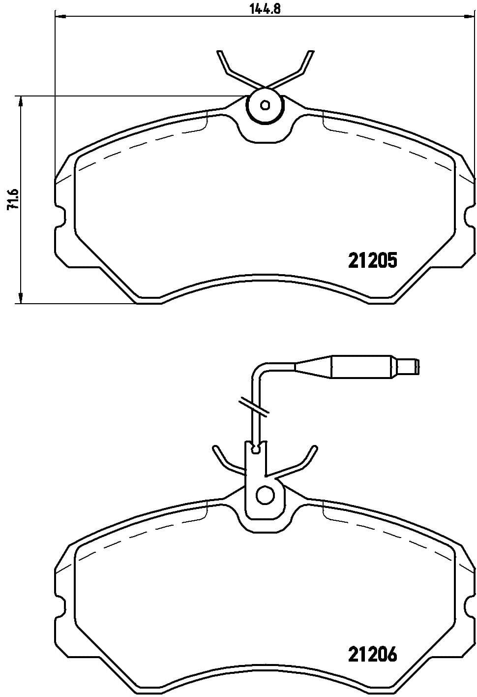 Brembo Kit Pastiglie Freno P23023