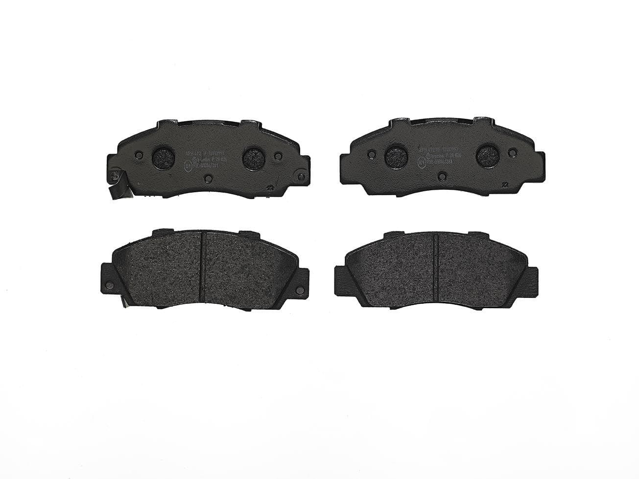 BREMBO Bremsbeläge P28026 148,6x57,7 Stärke 17,3 mm mit akustischer Warnung