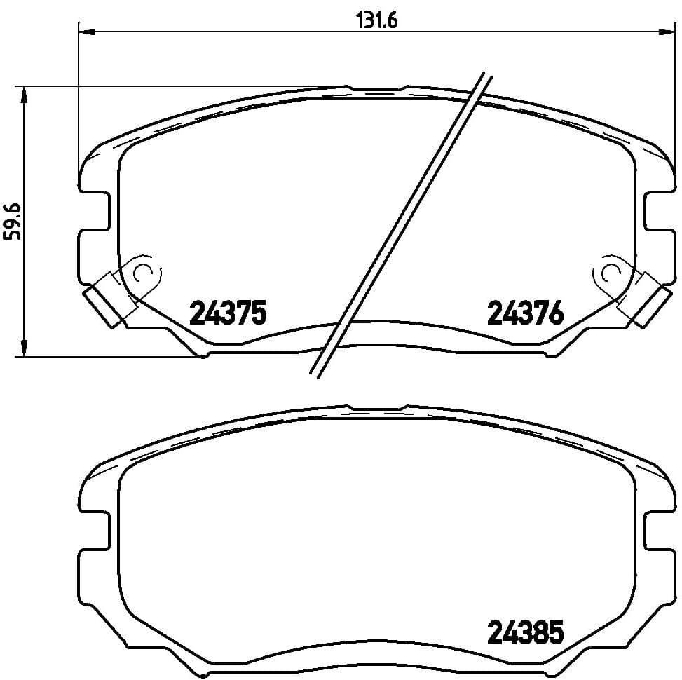 Brembo Kit Pastiglie Freno P30038