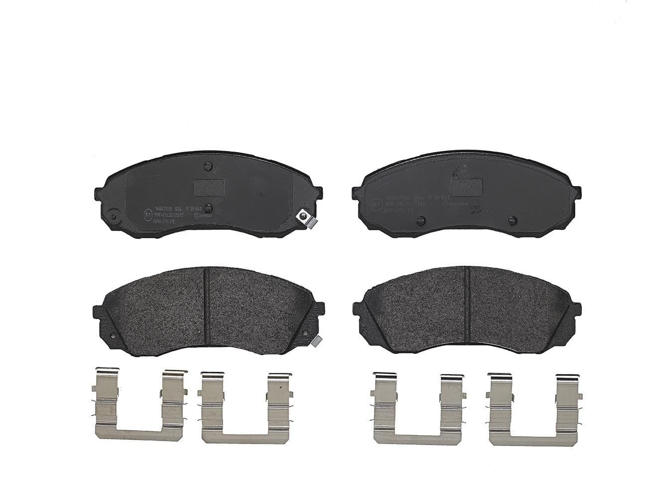 BREMBO Bremsbeläge P30041 164,6x63,4 Stärke 17,6 mm mit akustischer Warnung