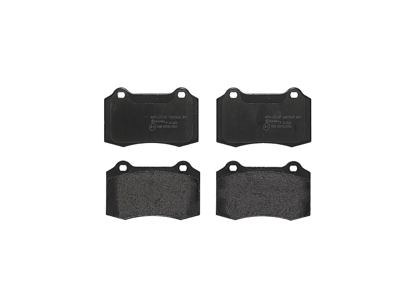 BREMBO plaquettes de frein P36020 109,8x69,3 épaisseur 15 mm