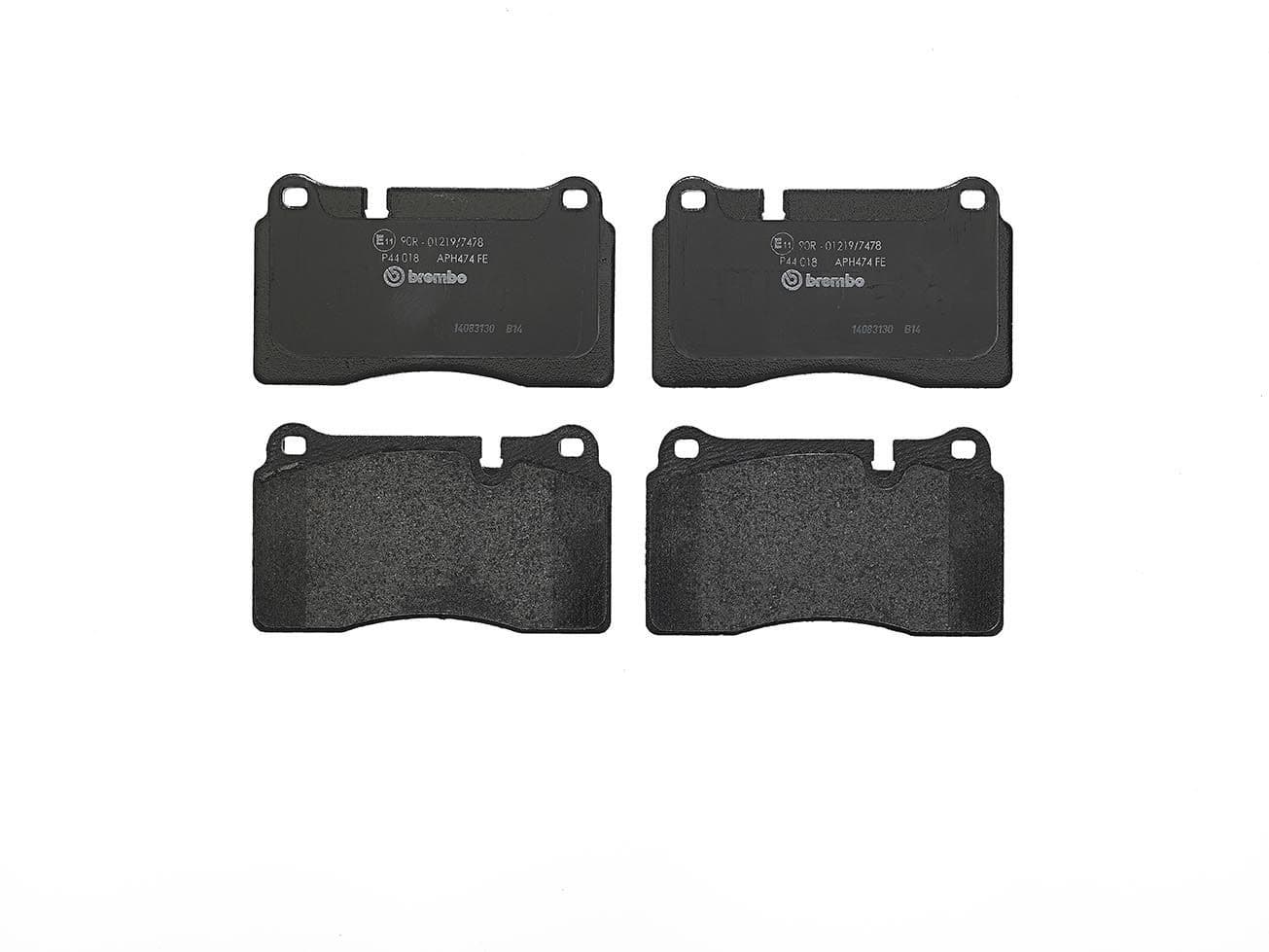 BREMBO Bremsbeläge P44018 131,6x77,3 Stärke 17,3 mm für Warnkontakt