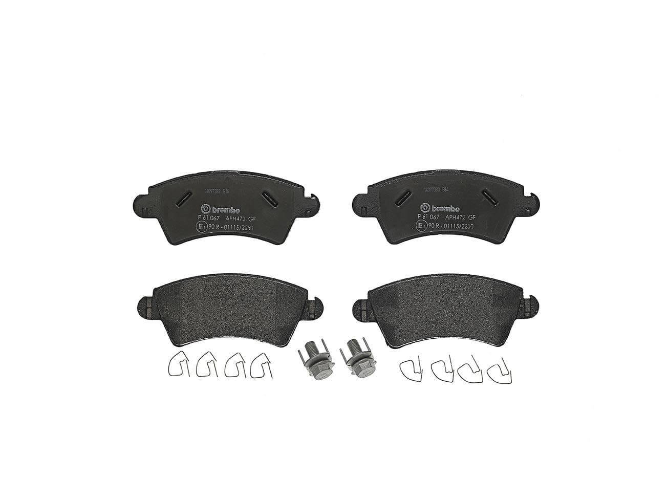 BREMBO plaquettes de frein P61067 131x52,5 épaisseur 18 mm