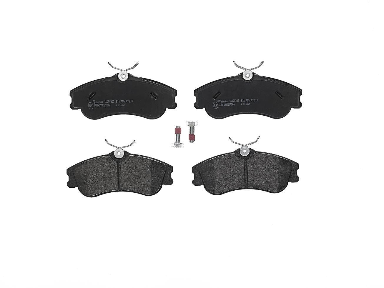 BREMBO plaquettes de frein P61069 129,7x56 épaisseur 19,3 mm