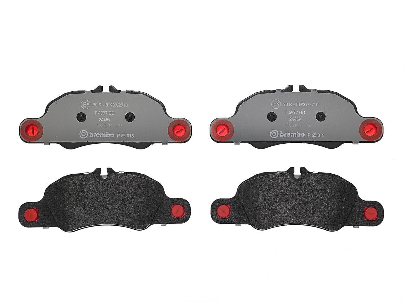 BREMBO plaquettes de frein P65018 199,5x74 épaisseur 18,5 mm prévu témoin